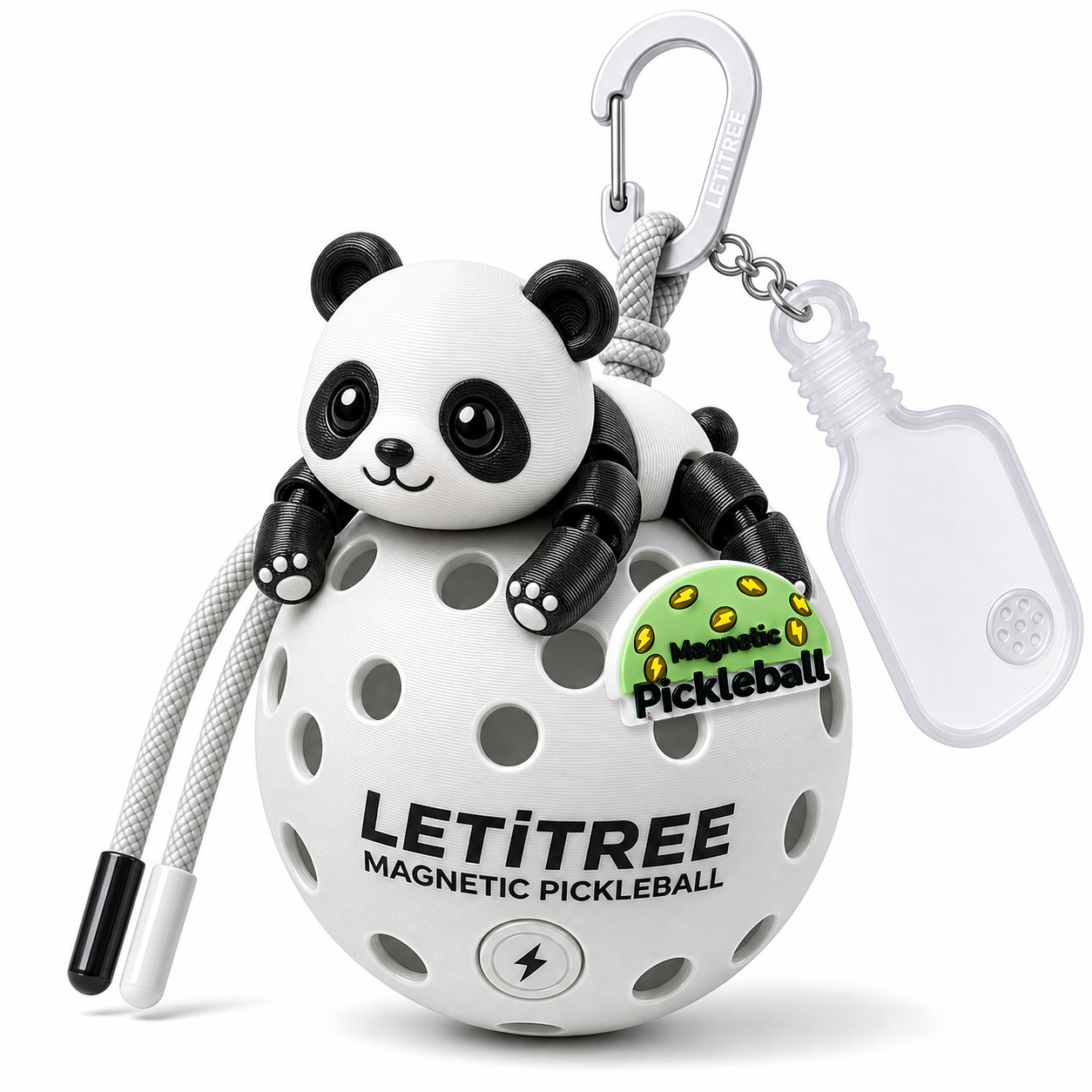 LETiTREE Magnetic Pickleball Keychain - Educational Articulated Charm Variant 05 (EDU005)