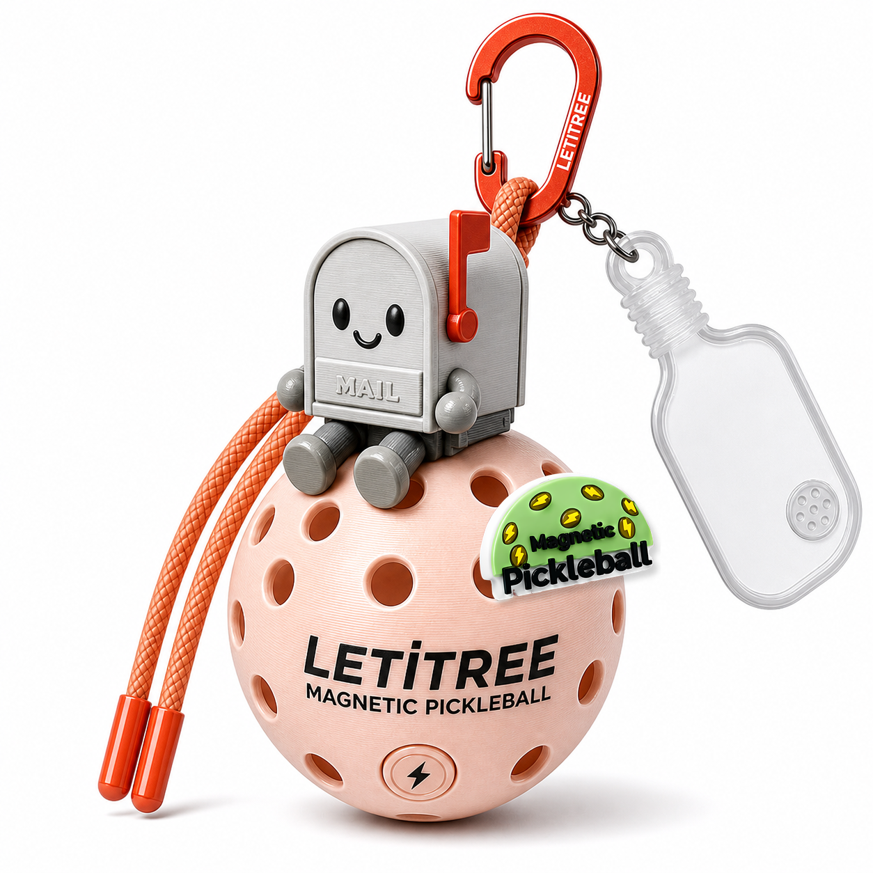 LETiTREE Magnetic Pickleball Keychain - Repo Robot Figure 2 06 (RPO006)
