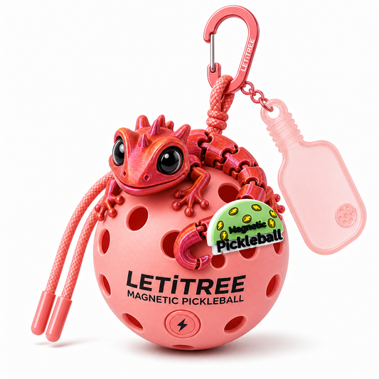 LETiTREE Magnetic Pickleball Keychain - Big Eye Lizard Dragon Variant 10 (BDL010)