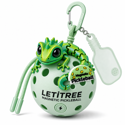 LETiTREE Magnetic Pickleball Keychain - Big Eye Lizard Dragon Variant 11 (BDL011)