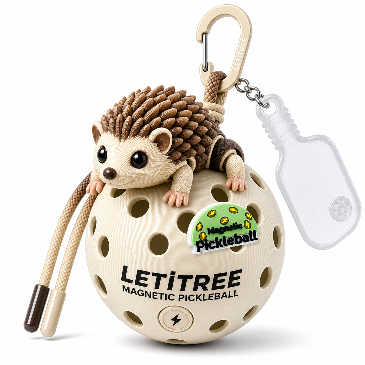 LETiTREE Magnetic Pickleball Keychain - Educational Articulated Charm Variant 03 (EDU003)