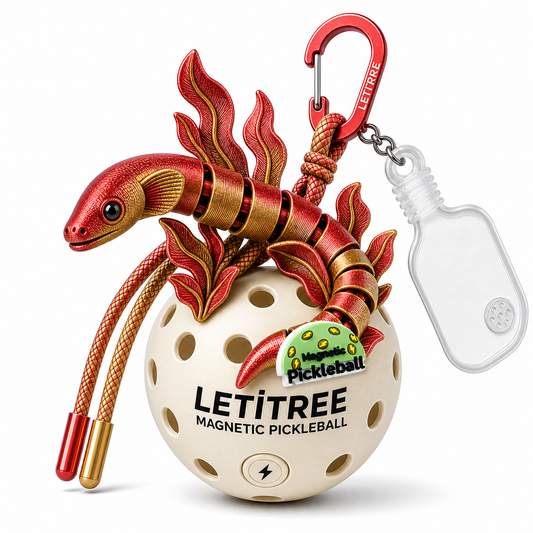 LETiTREE Magnetic Pickleball Keychain - Sea Eel Kelp Variant 02 (EEL002)
