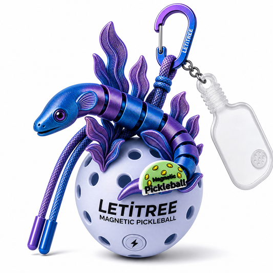 LETiTREE Magnetic Pickleball Keychain - Sea Eel Kelp Variant 03 (EEL003)