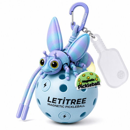 LETiTREE Magnetic Pickleball Keychain - Glow Firefly 10Cm 01 (FFL001)