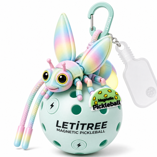 LETiTREE Magnetic Pickleball Keychain - Glow Firefly 10Cm 05 (FFL005)