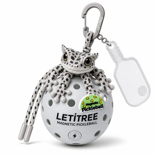 LETiTREE Magnetic Pickleball Keychain - Eyelash Gecko 16Cm 06 (GEK006)