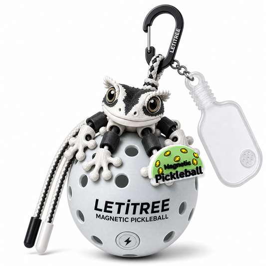 LETiTREE Magnetic Pickleball Keychain - Eyelash Gecko 16Cm 07 (GEK007)