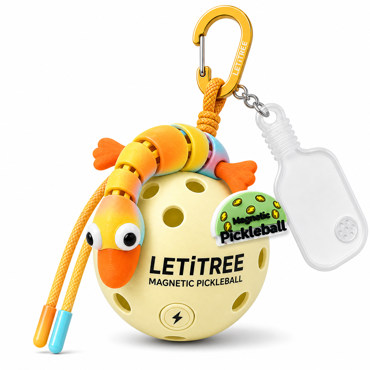 LETiTREE Magnetic Pickleball Keychain - Big Eye Goose Summer Dream (GOO005)