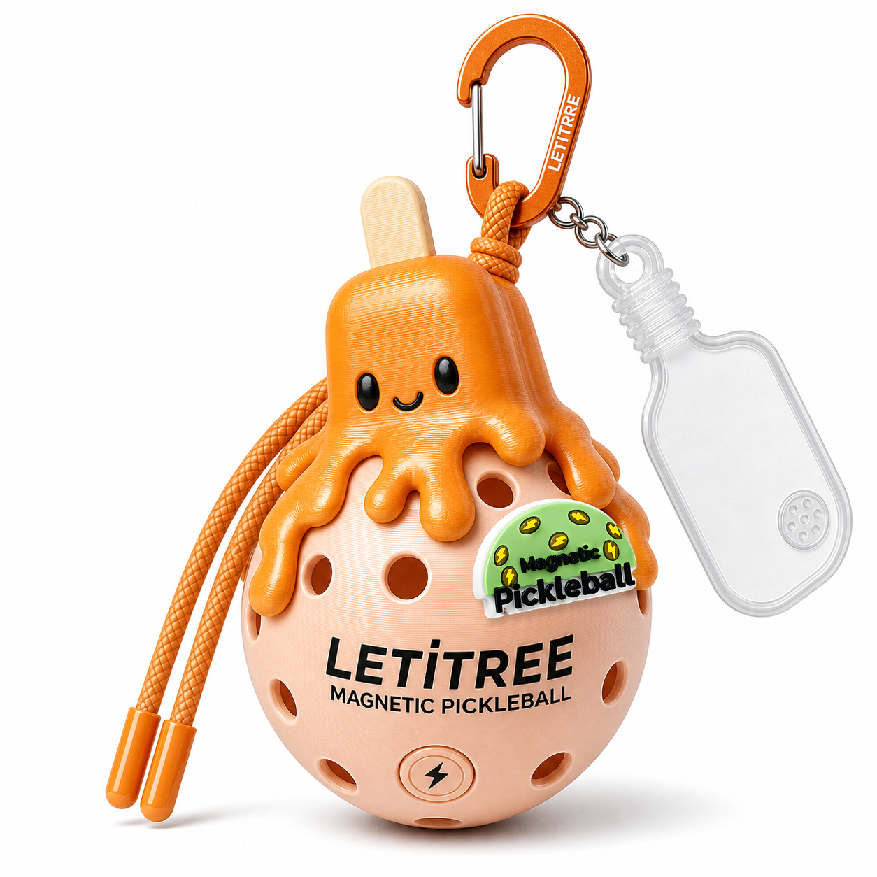 LETiTREE Magnetic Pickleball Keychain - Melting Icecream Magnet Variant 01 (ICE001)