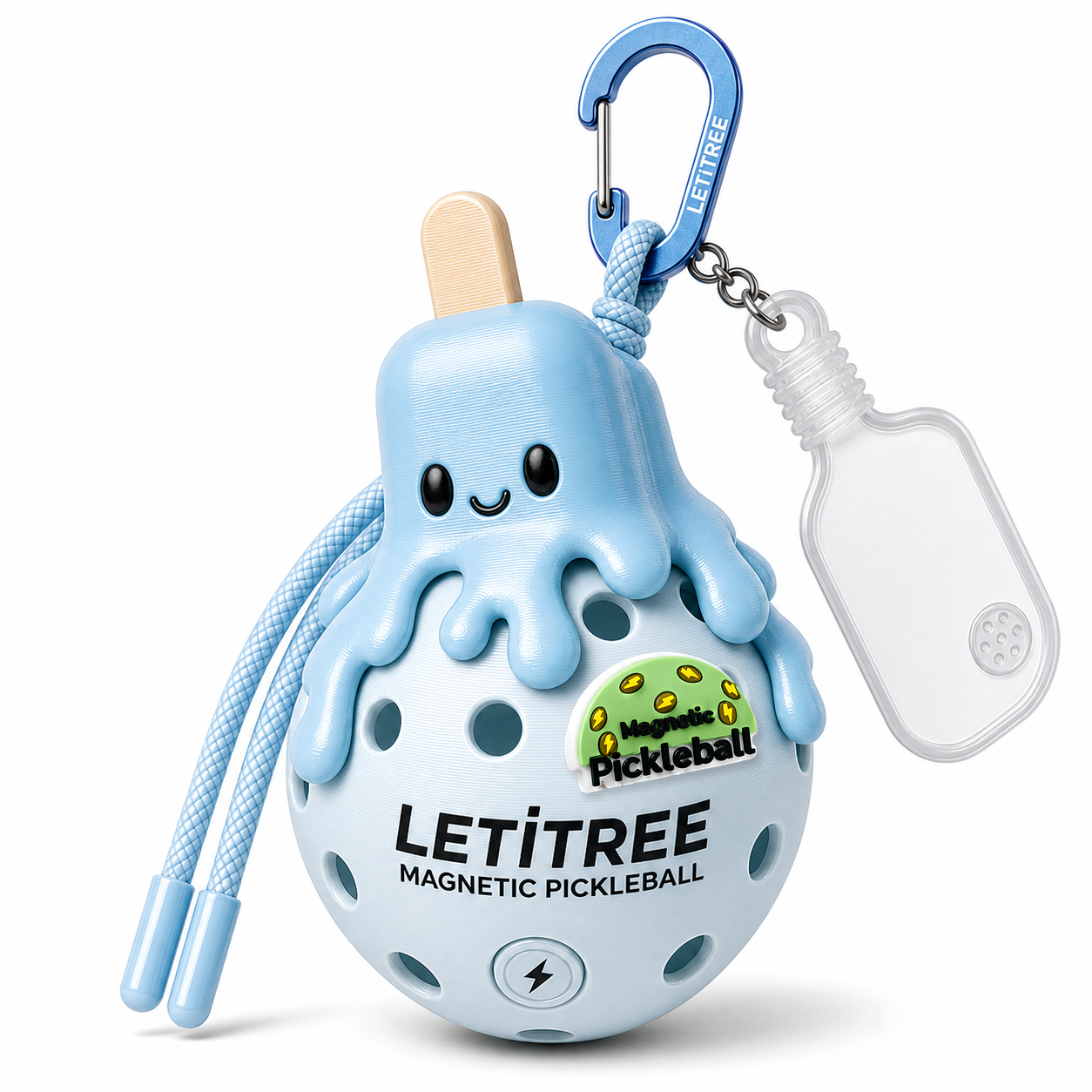 LETiTREE Magnetic Pickleball Keychain - Melting Icecream Magnet Variant 02 (ICE002)