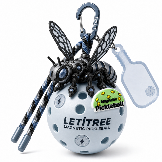 LETiTREE Magnetic Pickleball Keychain - Mecha Bee Graphite Medium 85Cm (MCB006)