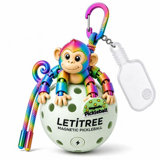 LETiTREE Magnetic Pickleball Keychain - Articulated Monkey 10Cm 02 (MON002)