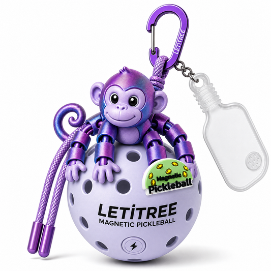 LETiTREE Magnetic Pickleball Keychain - Articulated Monkey 10Cm 03 (MON003)