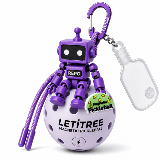 LETiTREE Magnetic Pickleball Keychain - Repo Robot Figure Variant 02 (RPO002)