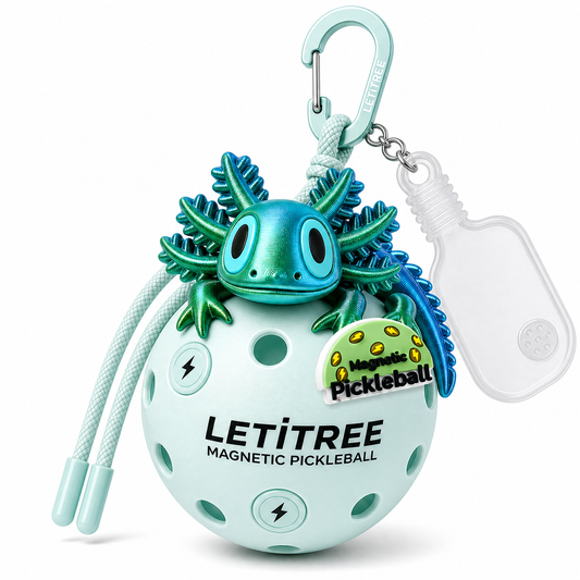 LETiTREE Magnetic Pickleball Keychain - Salamander Blue Green Gradient (SAL008)