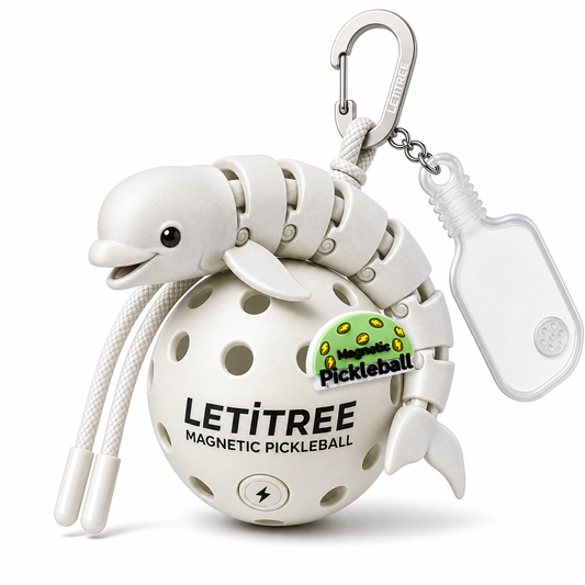 LETiTREE Magnetic Pickleball Keychain - Shark Orca Variant 04 (SHK004)