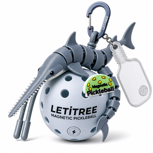 LETiTREE Magnetic Pickleball Keychain - Shark Orca Variant 08 (SHK008)