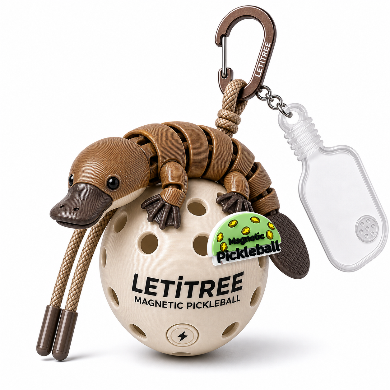 LETiTREE Magnetic Pickleball Keychain - Shark Orca Variant 09 (SHK009)